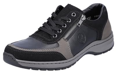 Rieker Herren Halbschuhe 03322-00 schwarz Gr. 42