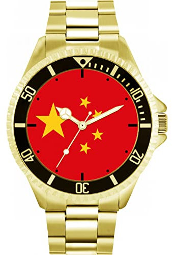 Toff London China-Flaggen-Uhr