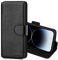 CHALK & HIDE - Real Leather Book Wallet Flip Case Cover For Apple iPhone 14 Pro Max (6.7), Real Leather Design With Card Slot, Magnetic Closure and Built In Stand - Black