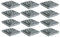 JMS we create smile Plastic Cutlery Kitchen Drawer Organiser Silver Utensil Silverware and Flatware Holder Compact Compartment Caddy Tidy for Spoons Forks Knives (1)