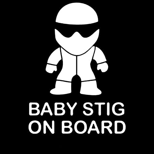 MACMRD Auto Aufkleber 15,1 X 11 cm Baby Stig On Board Autoaufkleber Lustige Aufkleber Styling Abnehmbarer Aufkleber