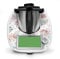 Deko Schutz Aufkleber kompatibel mit Küchenmaschine Thermomix TM6 Design Sticker Klebefolie Zubehör Küchengerät wasserfest selbstklebend RX042 (11 Cupcakes)
