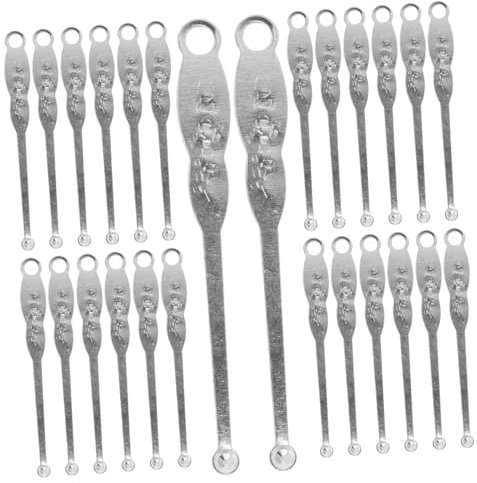 Healeved Ohrenreiniger 100st Wachskürette Ohrlöffel Aus Edelstahl Ohrstöpsel Rostfreier Stahl Ohr Löffel