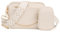 UTO Kleine Umhängetasche Damen 3 in 1 Crossbody Bag Damen Breiter Gurt mit Münzbeutel Handtasche mit Abnehmbare Kette Schultertasche mit Abnehmbarer Verstellbarer Schultergurt Rosa Stylisch Tasche