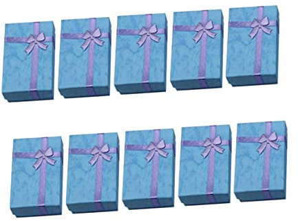 ABOOFAN 10 Stück Schachtel Ring Violett Schmuckkästchen