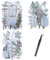Cayway Natürlich Getrocknete Blumen Gepresste Blumen zum Basteln Blüten Getrocknet, 3 Packung Weiß Gepresste Trockenblumen für Harz Gepresste Blüten Scrapbooking Blumen