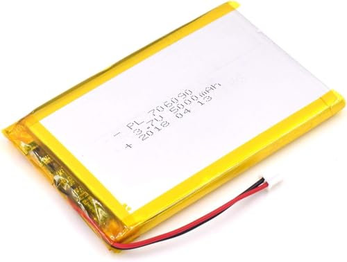3.7V 5000mAh 706090 Lipo Battery Rechargeable Lithium Polymer Ion Battery Pack With JST Connector