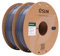 eSUN PLA Filament 1.75mm, Modifiziertes 3D Drucker Filament PLA, Maßgenauigkeit +/- 0.03mm, 1KG pro Spule, 2 Spulen 3D Druck Filament für 3D Drucker, Grau