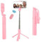 Telefonstativ, 70 cm Selfie-Stick mit Kabelloser Fernbedienung, Tragbarer Ausziehbarer Stativständer, Kompatibel mit Allen Mobiltelefonen, für (PINK)