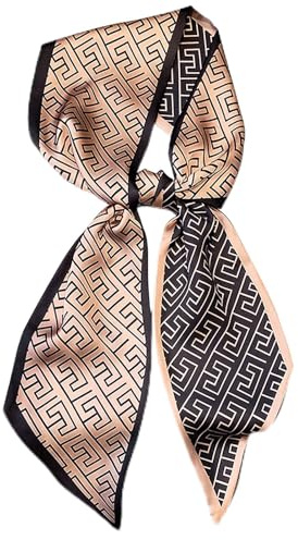 Hioyiwse Kopftuch, Halstuch, Halstuch, für Damen, Geldbörse, Tasche, Schals für Handtaschen, seidig, lang, dünn, Satin, Kopftuch, modisch