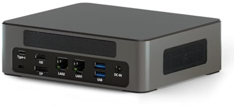 WEIDIAN Win 11 Mini PC 13a Gen Core i7-1360P(12C/16T, fino a 5,0GHz), Mini PC Linux 64GB DDR5 1TB SSD, Supporto Micro Computer Triplo Display(HD/Type-C/8K DP), WIFI6 BT5.2, 8USB, 2x 2,5Gbe LAN