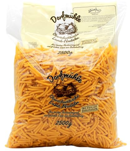 Dorfmühle Oberschwäbische Land-Nudeln kurze Makkaroni, (1 x 2.5 kg)