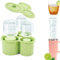 Stanley Cup Accessories, Stanley Ice Cube Tray,3 pcs Cylinder Stanley Cup Ice Mold for 20-40 oz Tumblers,Reusable Ice Cube Mould for Freezer Ice Drink Juice (Light Green)