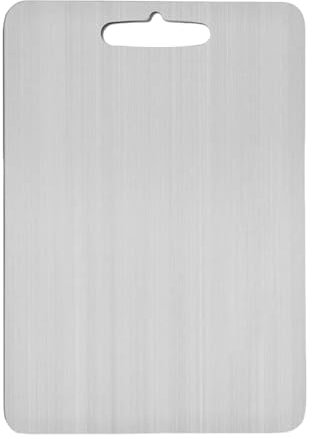 Tagliere in titanio, resistente ai graffi, per cucina, rettangolare, con manici, tagliere per la colazione, tagliere per la colazione, tagliere per la colazione, lavabile in lavastoviglie, tagliere