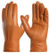 Harssidanzar Herren Lederhandschuhe Handschuhe Herren Leder Komfort Kaschmir Gefüttert GMEU006,Bräune,Größe L