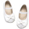 Kiderence Little Toddler Girls Dress Shoes Ballerina Ballet Flats Kids White Mary Janes Size 4