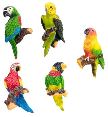 Ciieeo 5stücke Kühlschrankmagnete Papageienmotiv Kreative Magnetaufkleber Zur Dekoration Für Küche Whiteboard