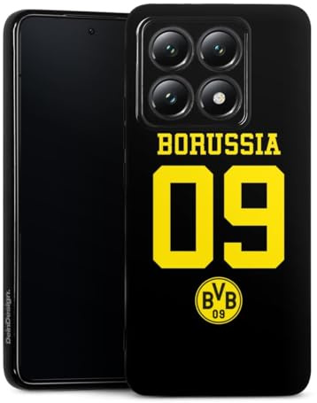 DeinDesign Silikon Hülle kompatibel mit Xiaomi 14T Case schwarz Handyhülle Borussia Dortmund BVB Trikot