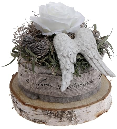 Grabgesteck für Urnengrab D20cm mit Foamrose CreaFlor Home