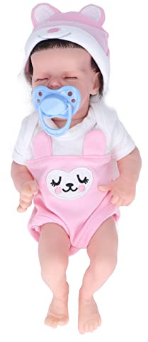 TARSHYRY 12-Zoll-Reborn-Babypuppe aus Weichem Silikon mit Realistischen Wimpern, Süßes Schlafendes Neugeborenes, Spielzeug für, Perfekter Geburtstag für Sammler und Spielzeit