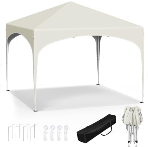 WOLTU Pop up Gazebo 3m x 3m Folding Event Shelter Beige