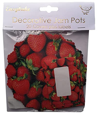 Mixed berries design jampot covers