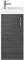 Nuie MIN003 Vault Modern Bathroom Cloakroom Compact Single Soft Close Door Floor Standing Vanity Unit with 1 Tap Hole Ceramic Basin, 400mm, Woodgrain Anthracite