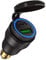 iMESTOU Aluminium DIN Plug USB C Charger 30W 5A Power Delivery Motorcycle Dual USB Charger QC 3.0 Quick Charge Power Adapter Waterproof Fits for 12V-24V BMW Ducati Triumph Hella DIN Socket