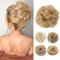 TESS Haarteil Dutt Blond mix Haargummi mit Haaren Kleine Haarknoten Hochsteckfrisuren günstig Haarverlängerung Extensions für Frauen 30g Ombre Hellbraun/Hell-Lichtblond