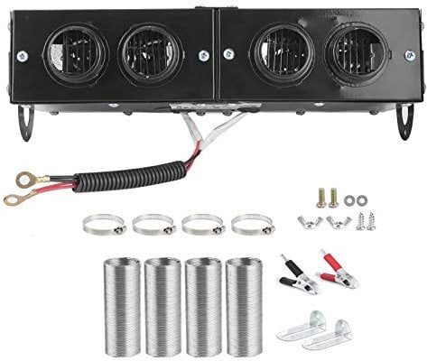 Chauffage de voiture, désembueur Auto 4 trous ventilateur de chauffage 12 V dégivreur dégivreur 150 W / 300 W réglable