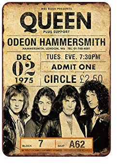 sunnysang Blechschilder Platte Rock Band Retro Movie Clip Poster Vintage Metall Malerei Wandtafel Wohnkultur 20x30cm #20