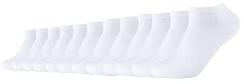 Camano Sneaker Socken Herren Damen 39-42 43-46 47-49 CA-Soft Organic Cotton 12er Pack ohne Gummibund Schwarz Grau Blau Weiß