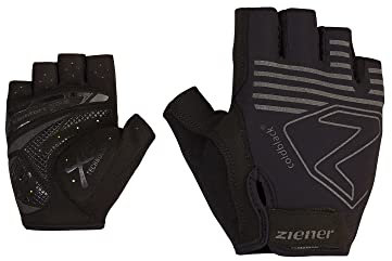 Ziener Herren CANSO Fahrrad-/Mountainbike-/Radsport-Handschuhe | Kurzfinger - atmungsaktiv/dämpfend, Black, 7