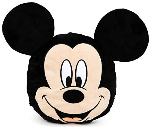 Jay Franco Disney Mickey Mouse, Coussin decoratif - 30cm de Large - 100% Polyster Super Doux