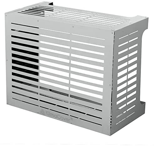 DIVINA HOME Cache climatiseur Couvercle pour climatiseur Linear M Gris en aluminium L86 x P44 x H 68 cm