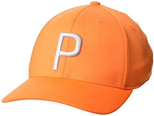 PUMA Golf Unisex Kinder Jugend P Cap, Rickie Orange-cool Mid Grey, Einheitsgröße