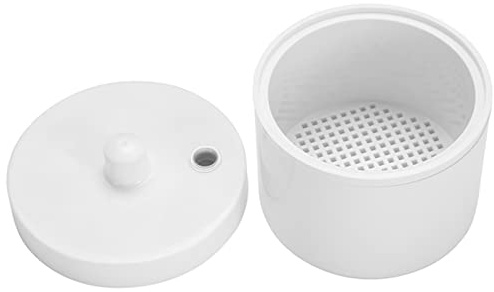 Boîte de Rond Stérilisateur Pot Propre Verre pour Nail Art Métal Outil Manucure Additifs Propre Stérilisateur Boîte de Rangement étui Organisateur