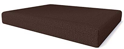 Pillows24 Palettenkissen Sitzkissen 120x80, Wasserabweisend & UV-fest | Palettenkissen Outdoor für Europaletten 120x80, abnehmbarer Bezug, Palettenuflage für Palettensofa, Made in EU, Braun