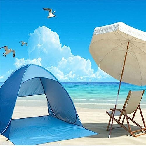 Tente de Plage Automatique, Tente de plage Up pour 1-2 Personnes, UPF 50+ Abri de Plage, tente de plage instantanée automatique pour camping plage Tente Parasol de Plage Abri -up Facile