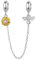 NINGAN 925 Argent Sterling Tournesol Silicone ChaîNe De SéCurité Bracelet Femme Charme Accessoire Bijoux Anniversaire Cadeaux