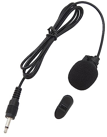 Microphone Lavalier, Micro-Cravate Filaire, Réduction du Bruit Mini Microphone à Condensateur Omnidirectionnel Portable pour Les Entretiens, Les Réunions