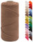LEREATI Corde Macramé 2mm x 150m Fil Macramé Fil de Coton Ficelle Macramé pour Crocheter, Artisanat, Rideau, Bricolage, Décoration (Café Crème)