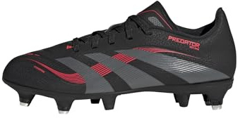 adidas Unisex League Soft Ground Football Boots Kids, core Black/Grey Four/Lucid red, 2 UK