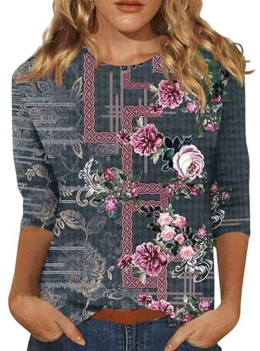 Cotton Blouses for Women Ladies V Neck T Shirts Cheesecloth Shirts Size 14 Plus Size Tops 18 20 22 24 UK Tops
