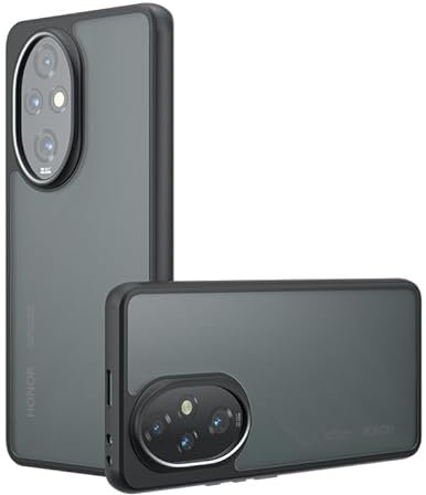 Lemxiee Custodia per Honor 200 Cover,Anti-impronta/Anti-caduta Custodia in silicone flessibile + PC smerigliato per Honor 200 Case