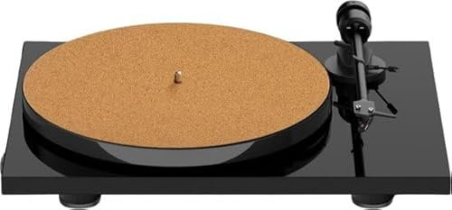 Pro-Ject E1 BT AT3600L + Cork It Bundle - Plattenspieler - Bluetooth & Vorverstärker - Plug & Play - schwarz