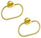 EOLAX Handtuchring zum Bohren, Handtuchhalter aus Gold 2er Set, Moderner Badetuchhalter Wandhalterung, Handtuchhalterung Edelstahl Wandmontage, Badezimmer Zubehör