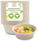 NATUR2GO Bio Schalen 350 oder 500ml für Suppen, Slate & Soßen mit Deckel, Umweltfreundliches Einweggeschirr, Langlebiger und stabiler als Pappschalen, 100% Kompostierbar (350ml (200Stk)