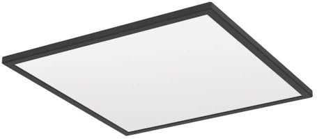 EGLO connect.z Smart Home LED Badezimmer Deckenleuchte Rovito-Z, ZigBee, App und Sprachsteuerung Alexa, warmweiß-kaltweiß, RGB, dimmbare Bad Deckenlampe, schwarz, IP44, 50x50 cm