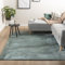 Flauschiger Teppich - Cozy Grün - Polyester - Kurzflor - Einfarbig - Waschbar in Waschmaschine - Modern - Wohnzimmer, Esszimmer, Kinderzimmer, Schlafzimmer - Carpet